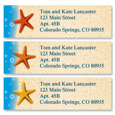 Starfish Trio Classic Address Labels (3 designs)