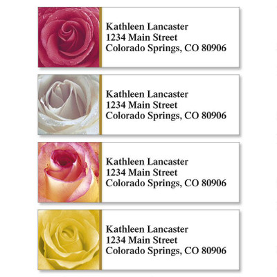 Fresh Roses Classic Address Labels (4 designs)