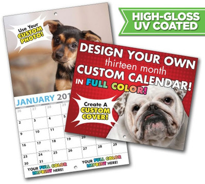 Create Your Own Custom Calendar (100 calendars lows $4.50 each)