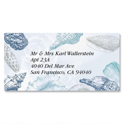 Seashells Address Labels