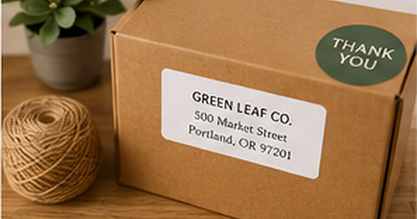 How Branded Return Address Labels Improve Small-Business Packaging