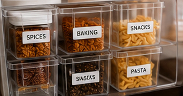 Pantry Organization with Custom Labels: A Step-by-Step System
