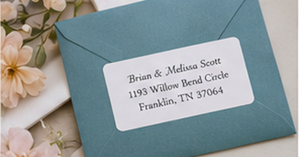 Elegant Fonts for Classic Address Labels