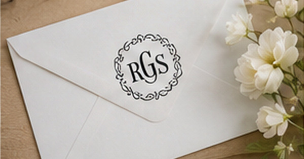 Monogram Ideas for Personalized Address Labels