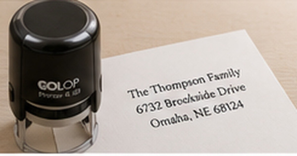Round Address Stamps: Design Rules for a Clean Circular Impression