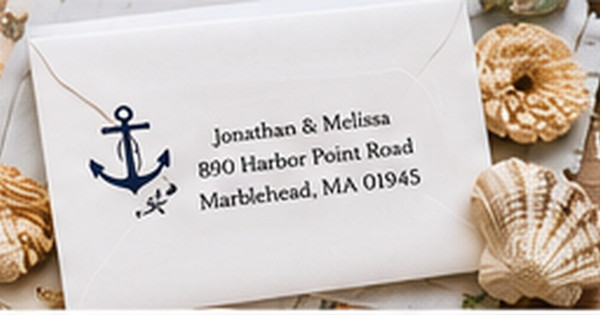 Coastal-Inspired Address Labels for Beach Lovers