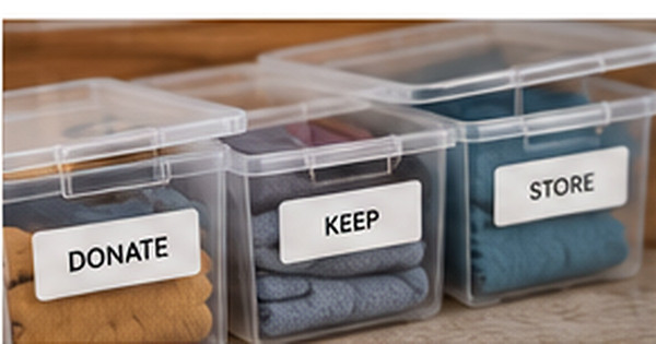 Spring Cleaning Labels: A Keep, Donate, and Store System That Prevents Re-Clutter