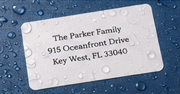 Can Address Labels Get Wet? Materials, Adhesion, and Drying Explained