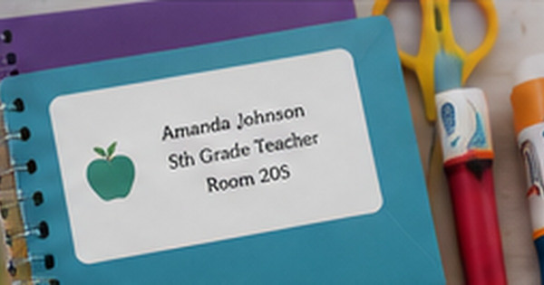 Teacher Desk Labels for Classroom Mail, Student Folders, and Supply Bins