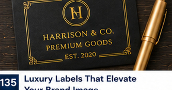 Foil, Embossed, and Premium Address Labels: What Creates a Luxury Look