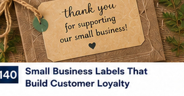 Customer Loyalty Inserts and Labels for Repeat Small-Business Orders