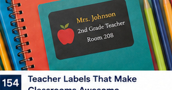 Teacher Labels for Classrooms, Student Materials, and Parent Communication