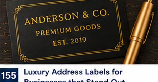 Luxury Address Labels: Paper, Type, and Finishes That Look Premium