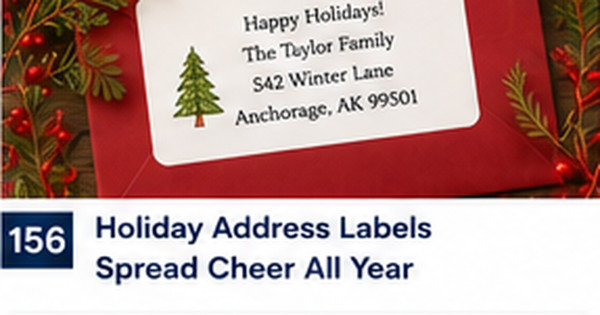 Holiday Address Labels You Can Use Beyond December