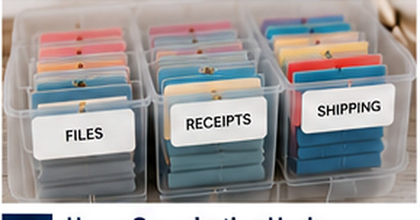 Labeling a Family Command Center: Mail, Receipts, and School Papers