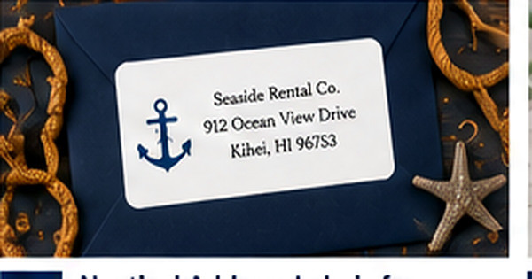 Boat and Marina Address Labels: Mail and Gear Organization for Coastal Households