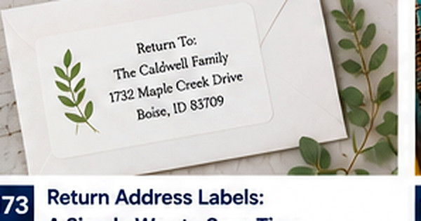 Return Address Labels for Large Mailing Lists: A Batch Workflow