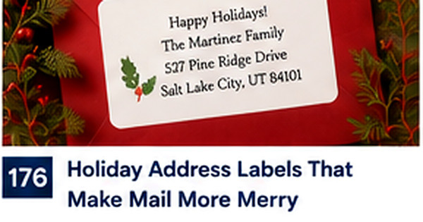 Holiday Address Labels for Multiple Celebrations and Mixed Traditions
