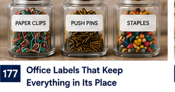 Office Supply Labels: A Reorder-Friendly Inventory System