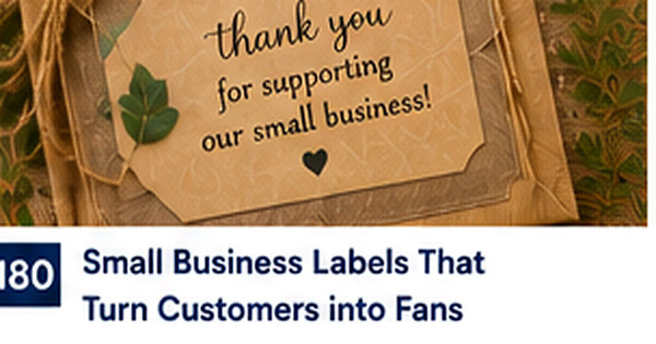 Small Business Loyalty Mailers: Labels, Thank-You Cards, and Reorder Notes
