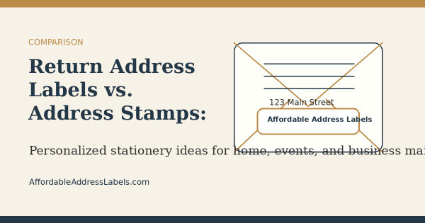 Return Address Labels vs. Address Stamps: Which Is Better?