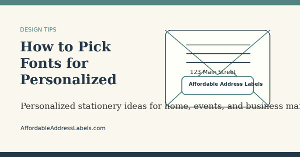 How to Pick Fonts for Personalized Address Labels