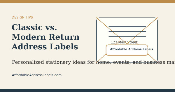 Classic vs. Modern Return Address Labels