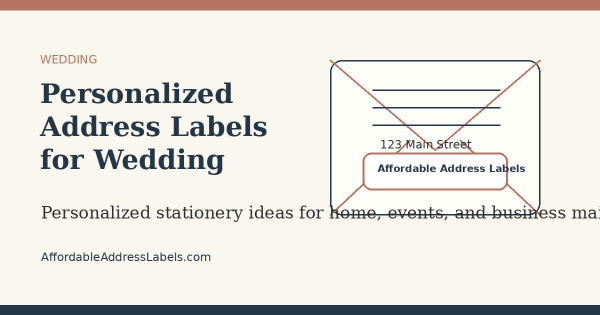 Personalized Address Labels for Wedding Invitations