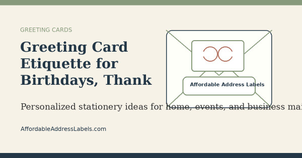 Greeting Card Etiquette for Birthdays, Thank You Notes, and Holidays
