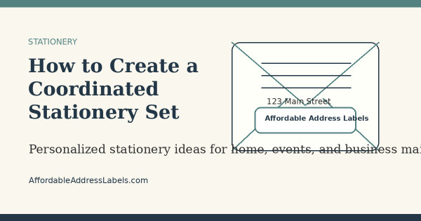 How to Create a Coordinated Stationery Set