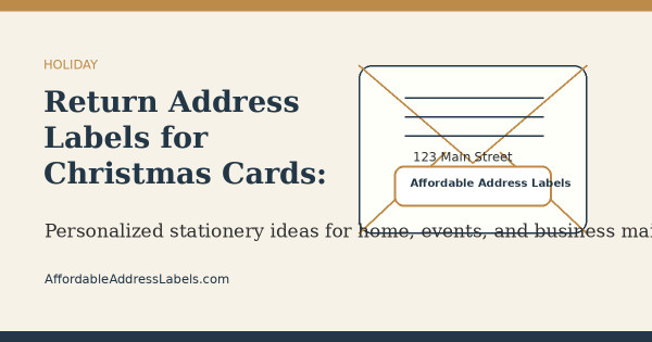 Return Address Labels for Christmas Cards: Planning Checklist