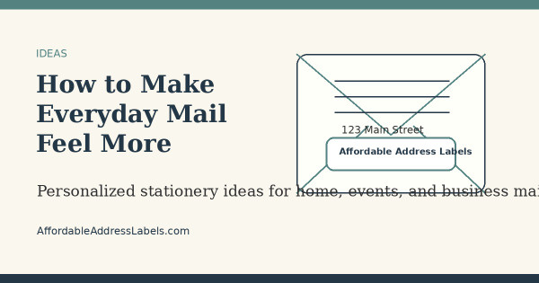 How to Make Everyday Mail Feel More Personal