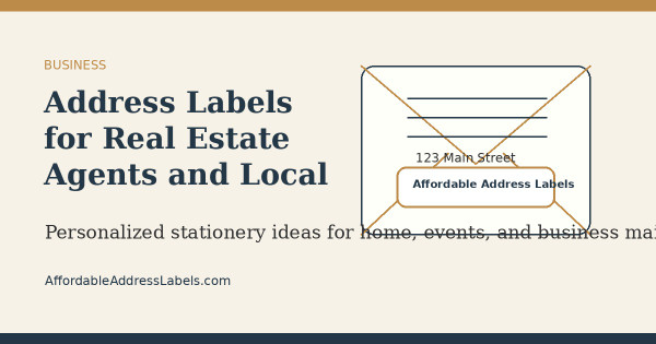 Address Labels for Real Estate Agents and Local Businesses