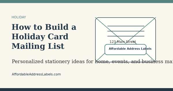 How to Build a Holiday Card Mailing List