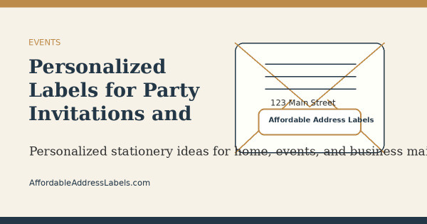 Personalized Labels for Party Invitations and Events
