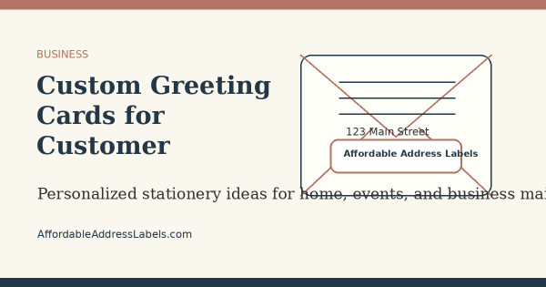 Custom Greeting Cards for Customer Appreciation