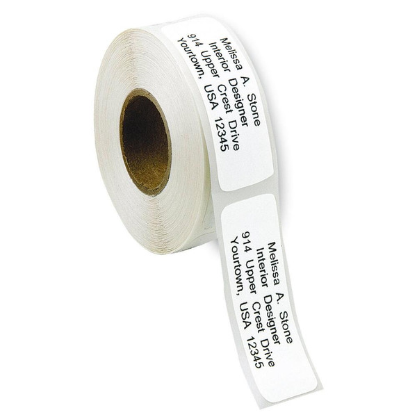 Basic White Address Labels on Rolls