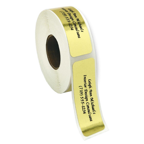 Basic Gold Foil Address Labels on Rolls