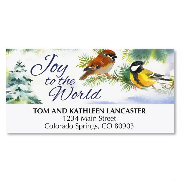 Joyful Birds Address Labels