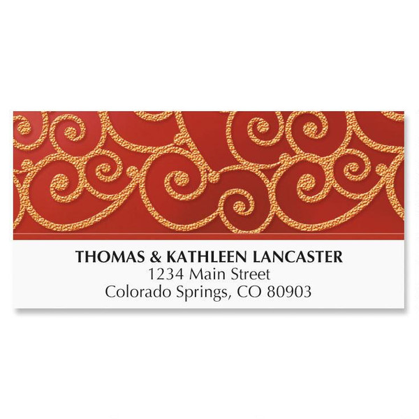 Christmas Candle Address Labels