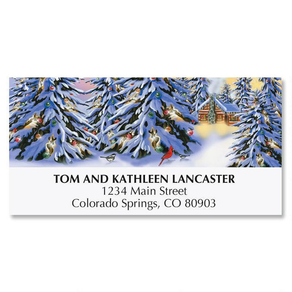 Heart and Home Christmas Address Labels