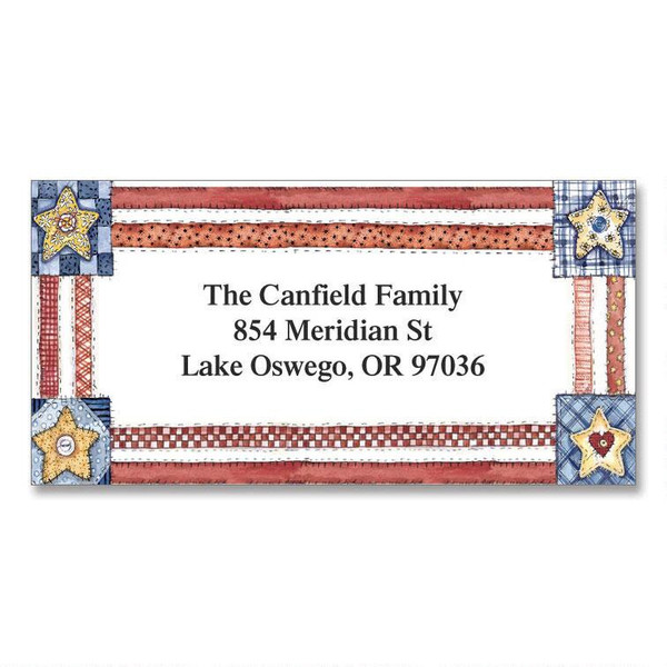 Americana Border Address Labels