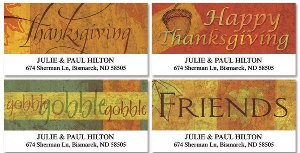 Embrace the Season of Thanks with Autumn Appreciation Deluxe Address Labels