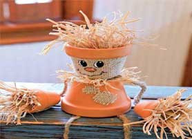 Fall Crafts: Scaredy Pots