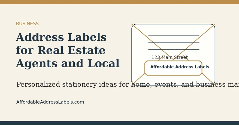 Address Labels for Real Estate Agents and Local Businesses