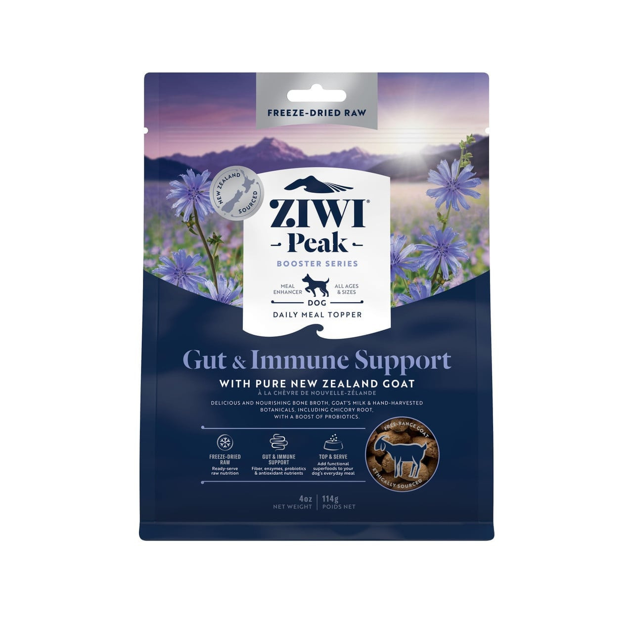 Ziwi Peak Freeze Dried Dog Booster 114g Gut & Immunity - Pacific