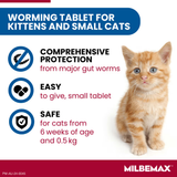 Milbemax Allwormer For Cats 0.5 - 2kg - 2 Tablets