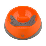 OH Bowl by LickiMat - Oral Health Food Bowl for Dogs: Orange - Small