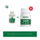 Natural Animal Solutions Calm Tablets - 60 pack for pet anxiety relief and wellbeing.