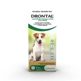 Drontal Allwormer Tablets for small dogs (4 pack) - effective treatment for gastrointestinal parasites.